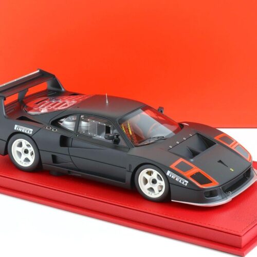 1:18 BBR Ferrari F40 LM Two Light Test Monza Version 1989 matt black - Limited 100 pcs.