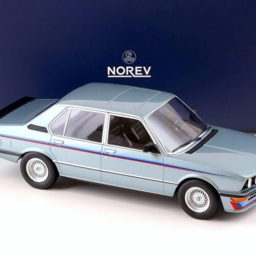 1:18 Norev BMW M535i E12 Sedan 1980 blue met. with stripes - Limited 500 pcs. - Image 2