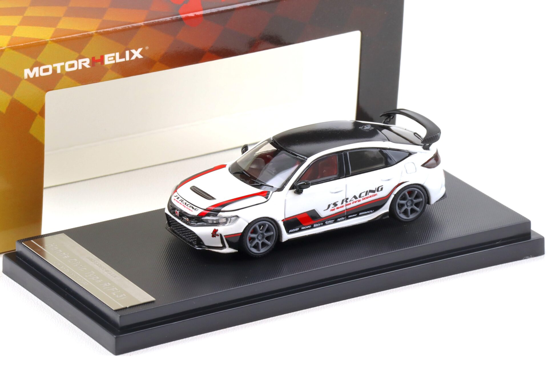 1:64 Motorhelix Honda Civic Type R (FL5) J`S Racing white pearl M65317