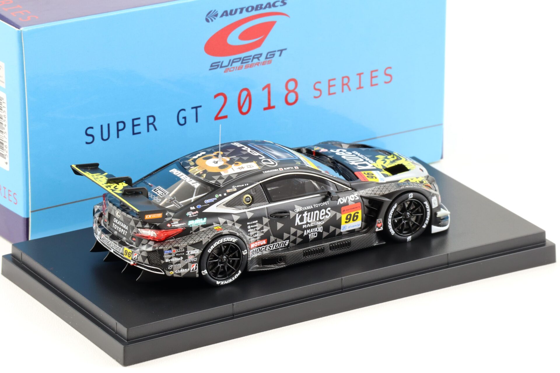 1:43 Ebbro Lexus RC F GT3 Super GT300 #96 K-Tunes RC F 2018 Nitta/ Nakayama