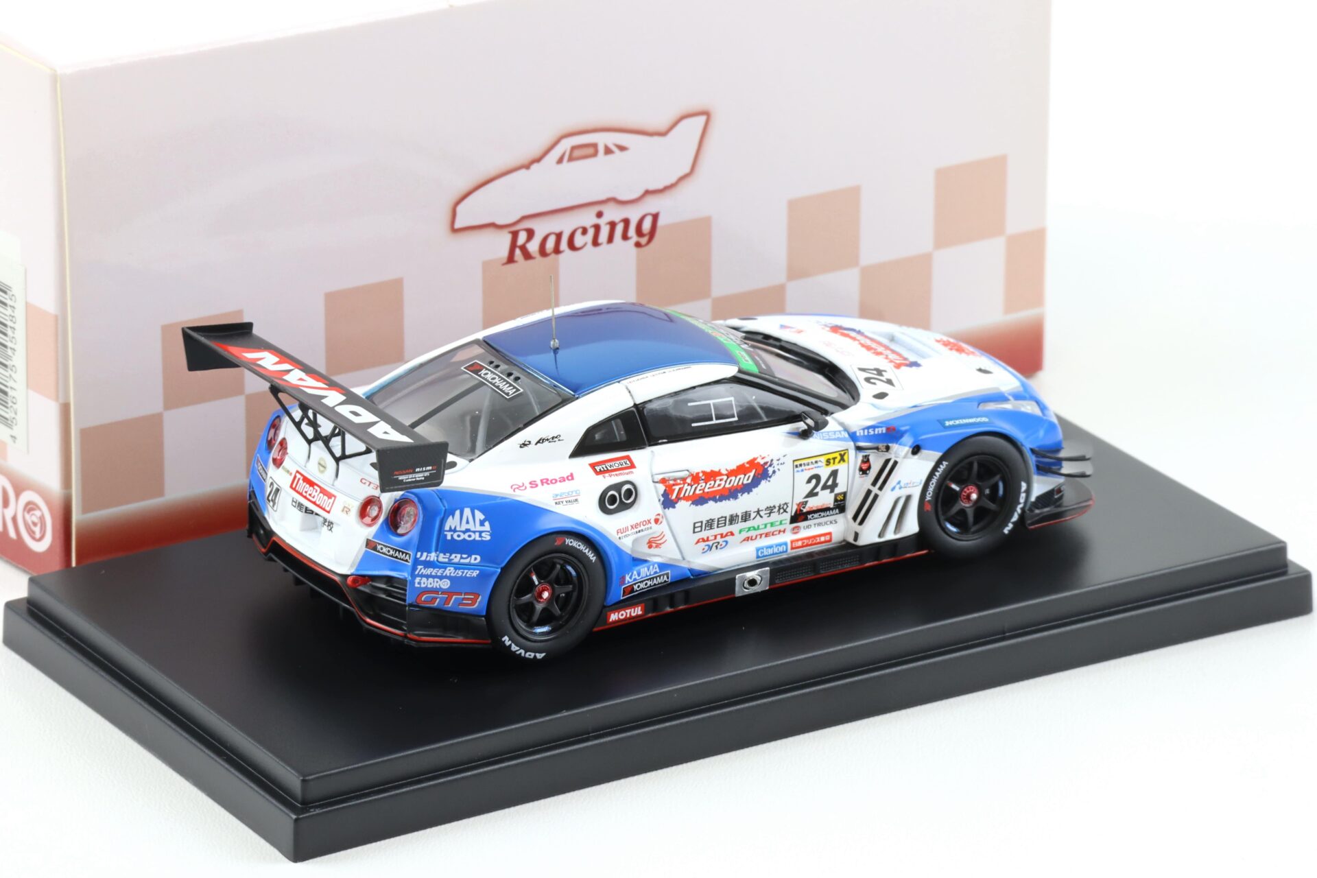 1:43 Ebbro Nissan GT-R R35 Super Taikyu 2016 ThreeBond #24 Uchida