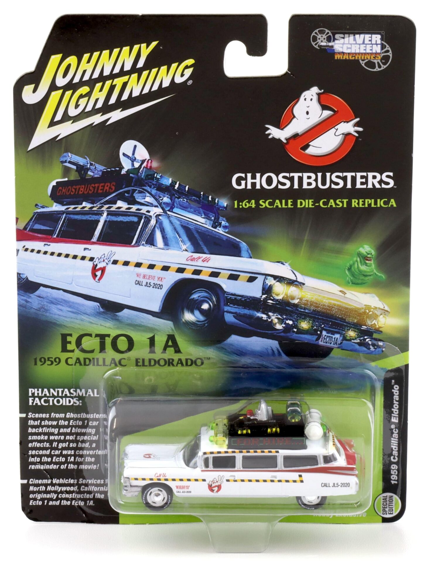 ID 95151 orig.jpg 1:64 Johnny Lightning 1959 Cadillac Eldorado Ghostbusters ECTO 1A JLSS004