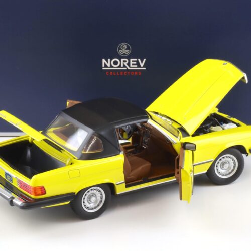 1:18 Norev Mercedes 450 SL R107 US Version 1979 yellow Hart aber Herzlich - Image 5