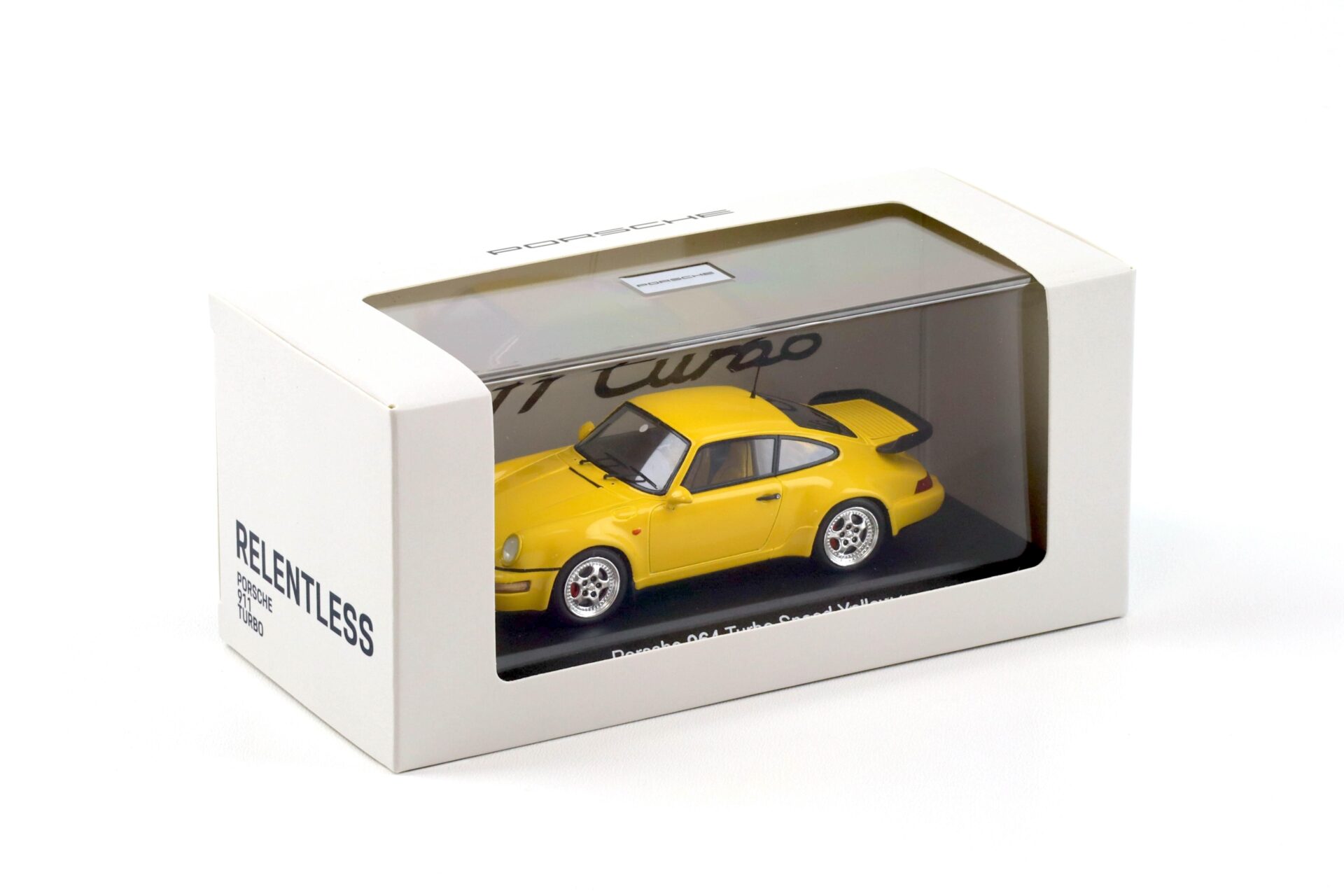 1:43 Spark Porsche 911 964 Turbo Coupe Speed yellow MAP Porsche Museum