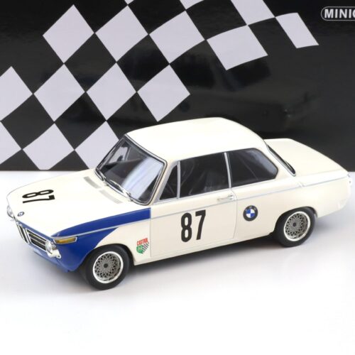 1:18 Minichamps BMW 2002 tiK Hubert Hahne GP Grand Prix Brno 1969 #87 white