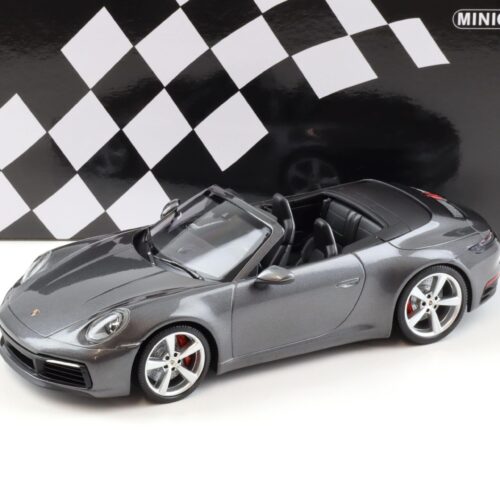 1:18 Minichamps Porsche 911 (992) Carrera 4S Cabriolet 2019 grey metallic