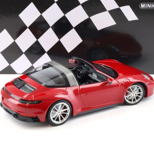 1:18 Minichamps Porsche 911 (992) Targa 4 GTS red 2021 - Image 3