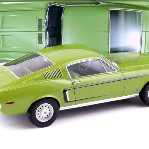 1:12 Norev Ford Mustang Fastback GT Coupe 1968 light green metallic 122704