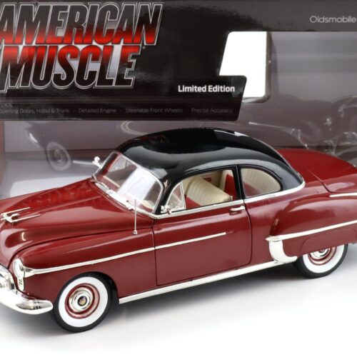 1:18 Auto World 1950 Oldsmobile Rocket 88 Holiday Coupe dark red/ black