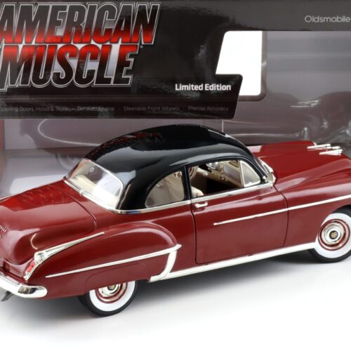 1:18 Auto World 1950 Oldsmobile Rocket 88 Holiday Coupe dark red/ black
