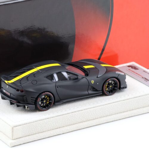 1:43 BBR Ferrari 812 Competizione 2021 matt black/ yellow stripe - Limited 48 pcs.