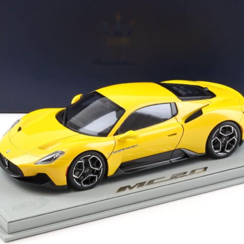 1:18 BBR Maserati MC20 Coupe 2020 Giallo Genio / Gloss black roof Die-Cast - Limited 50 pcs.