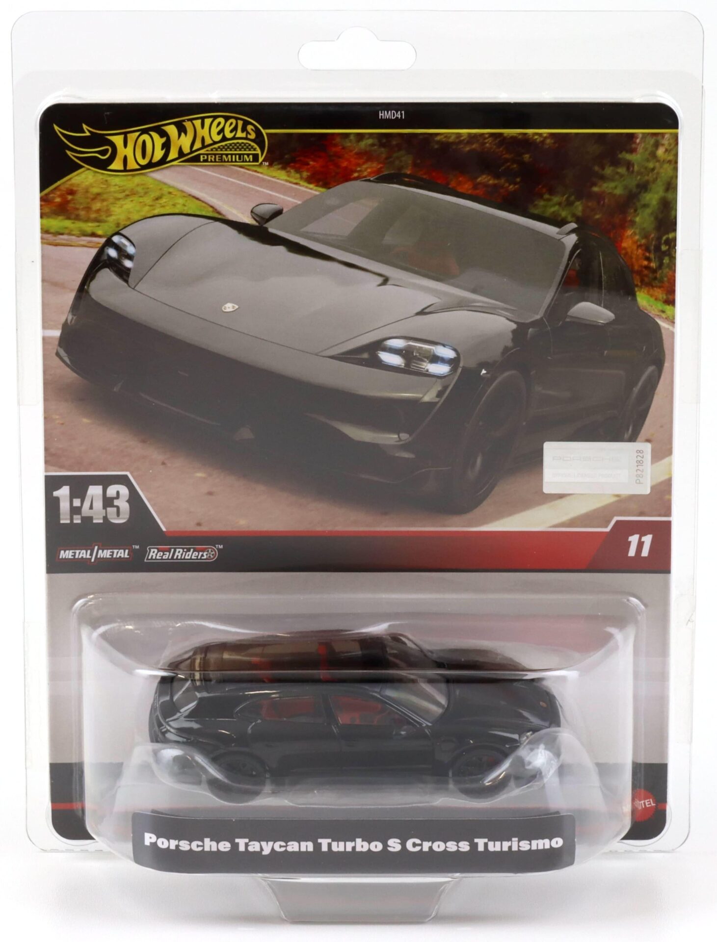 1:43 Hot Wheels Premium 2024 Real Riders Porsche Taycan Turbo S Cross Turismo