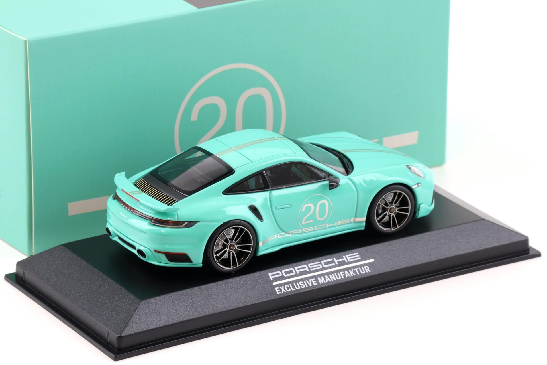 1:43 Minichamps Porsche 911 (992) Turbo S China 20th Anniversary mint green WAP DEALER