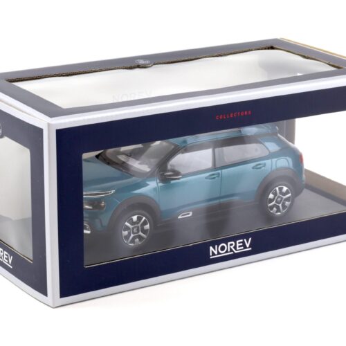 1:18 Norev Citroen C4 Cactus 2018 Emeraude blue & white deco