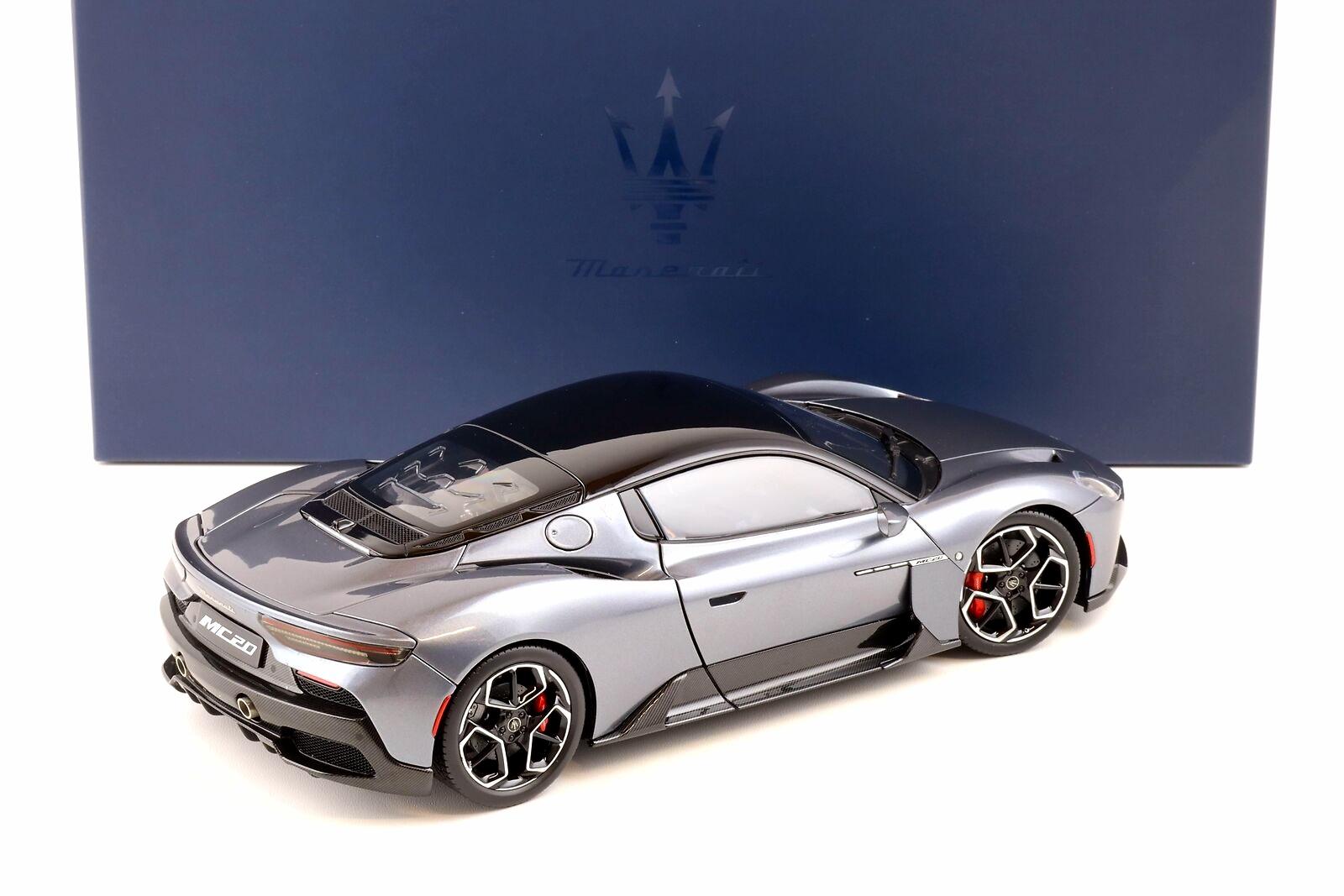 1:18 BBR Maserati MC20 Coupe 2020 Grigio Misterio/ Gloss black roof Die-Cast HE180051F