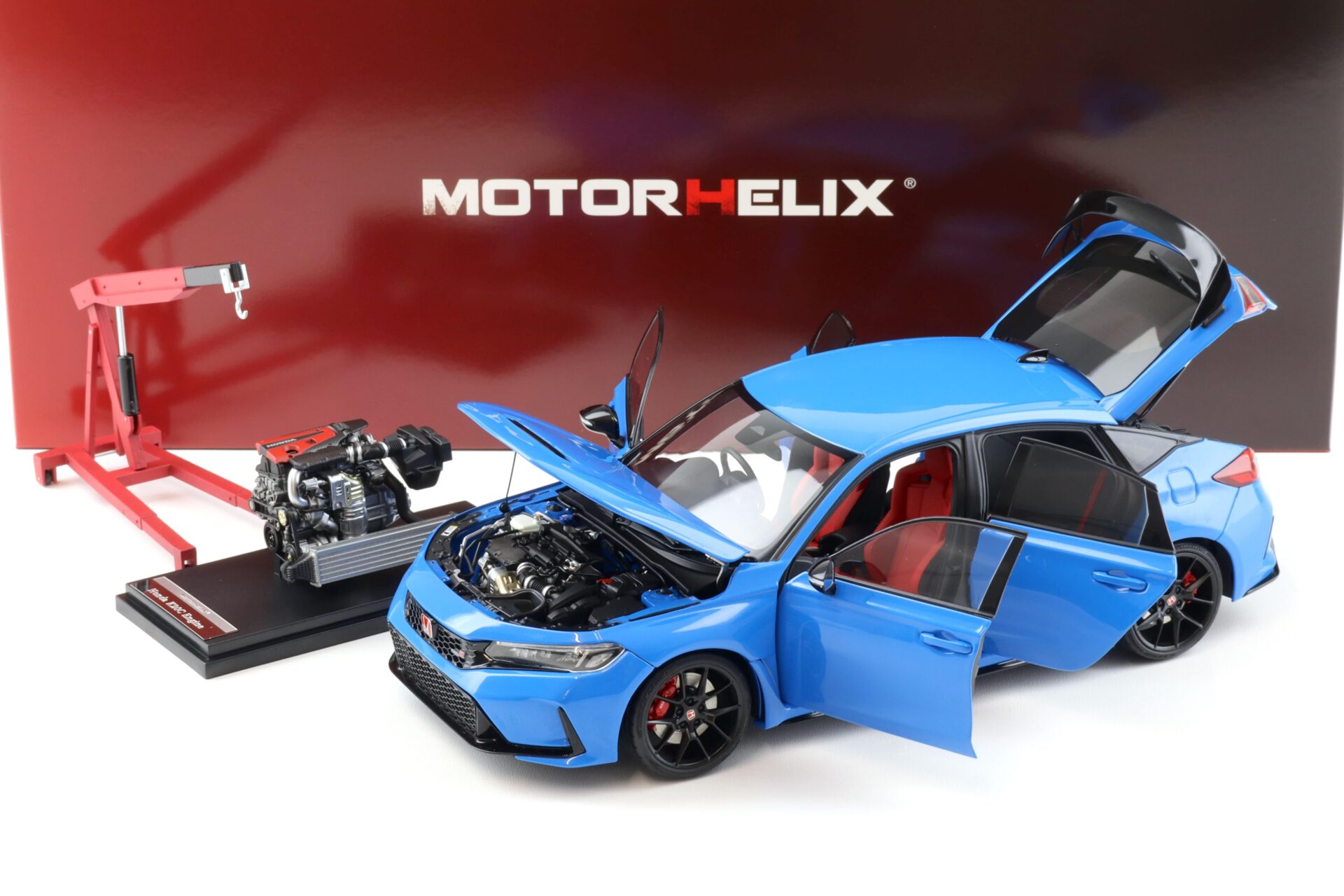 1:18 Motorhelix Honda Civic Type R (FL5) Racing blue pearl 2022 M85302