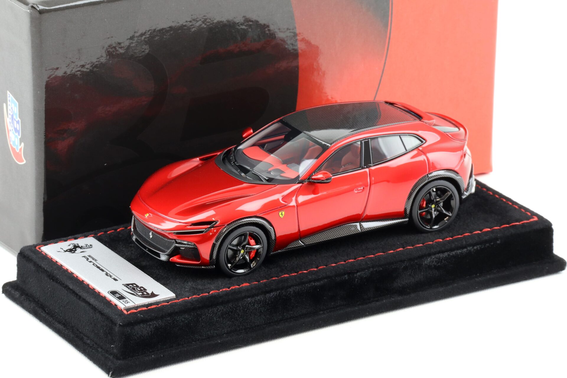 ID 95873 orig.jpg 1:43 BBR Ferrari Purosangue 2023 F1 2007 red gloss Carbon roof - Limited 35 pcs.