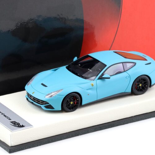 1:43 BBR Ferrari F12 Berlinetta Baby blue matt / white base - Limited 20 pcs.