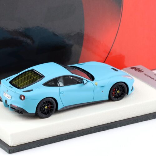 1:43 BBR Ferrari F12 Berlinetta Baby blue matt / white base - Limited 20 pcs.