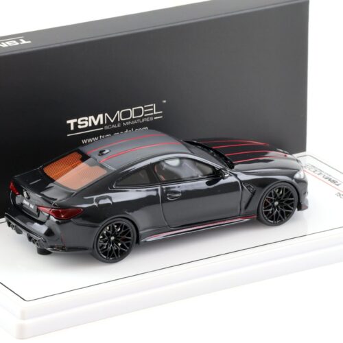 1:43 TSM Model BMW M4 CSL Coupe G82 Sapphire black/ red 2022 TSM430775