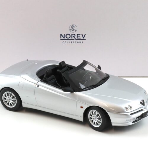 1:18 Norev Alfa Romeo Spider 2.0 T.Spark 1999 with Softtop silver - Limited 750 pcs.