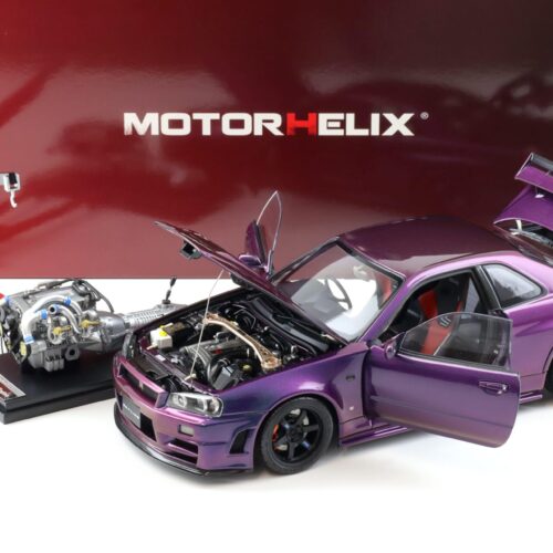 1:18 Motorhelix Nissan Skyline GT-R R34 Nismo CRS Midnight purple III M83410