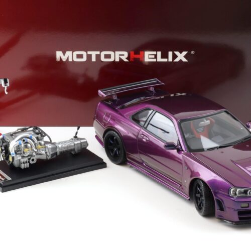 1:18 Motorhelix Nissan Skyline GT-R R34 Nismo CRS Midnight purple III M83410
