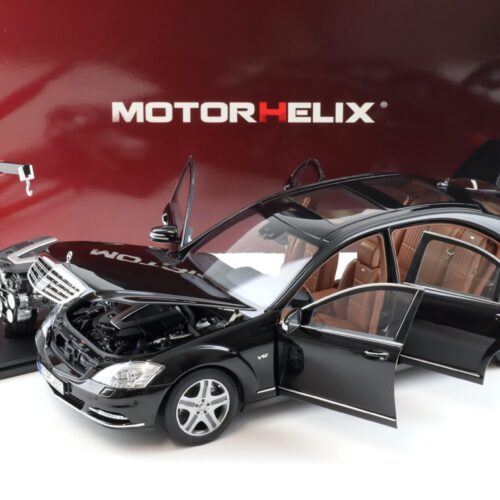1:18 Motorhelix Mercedes S-Class S600L W221 Limousine Obsidian black + engine M82202