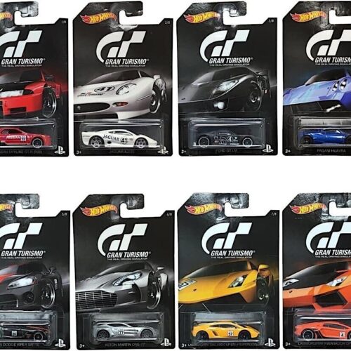 1:64 Hot Wheels 2015 Gran Turismo 5 SET 8 pcs. DJL12-965A Lamborghini, Ford, Nissan