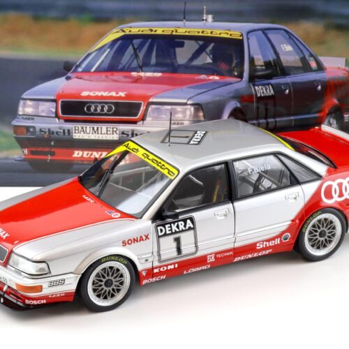 1:18 WERK83 Audi V8 Quattro DTM 1992 #1 Frank Biela silver