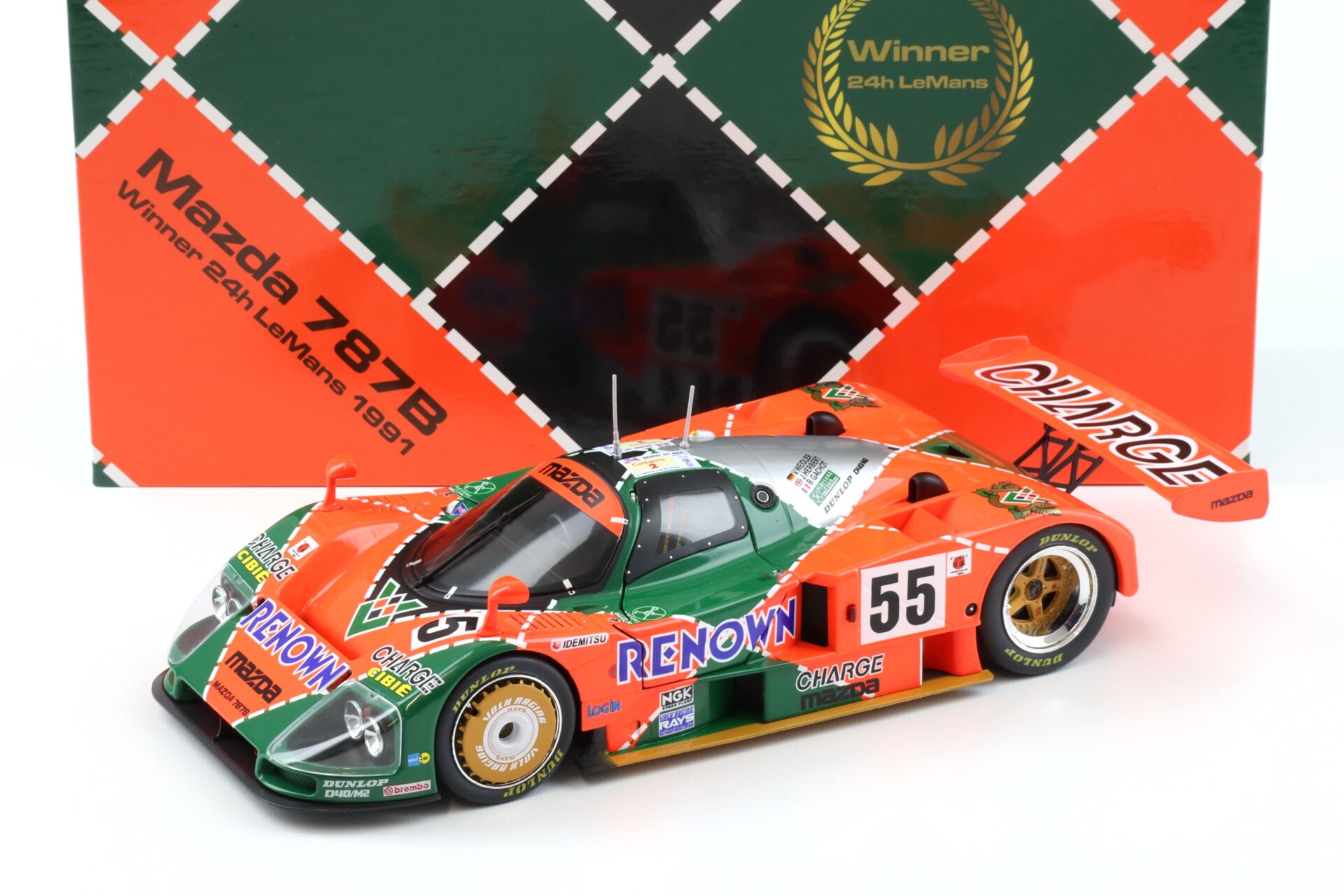 1:18 WERK83 Mazda 787B Winner 24h Le Mans 1991 #55 Weidler