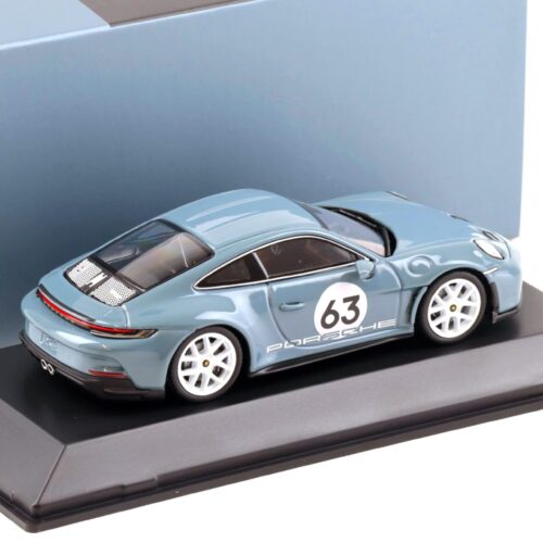 1:43 Spark Porsche 911 992 S/T Coupe Shoreblue #63 WAP DEALER
