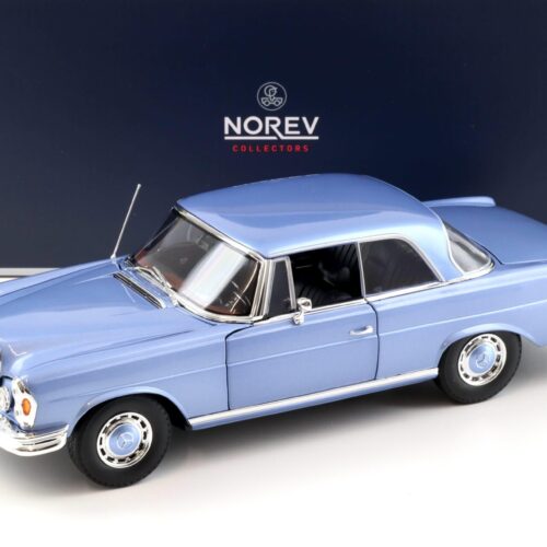 1:18 Norev Mercedes 280 SE Coupe W111 1969 light blue metallic 183532