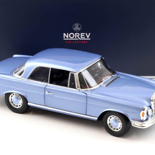1:18 Norev Mercedes 280 SE Coupe W111 1969 light blue metallic 183532