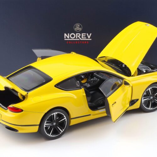 1:18 Norev Bentley Continental GT Coupe 2018 Monaco yellow