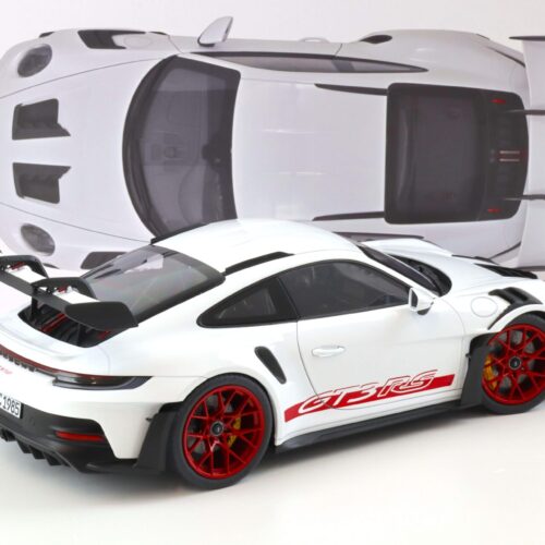1:12 Norev Porsche 911 992 GT3 RS Coupe 2022 white & Pyro red 127530