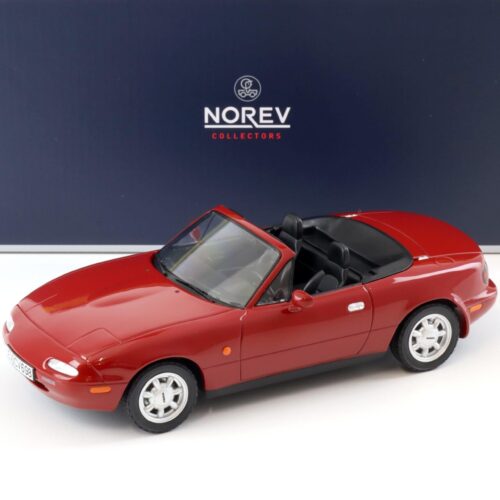 1:18 Norev Mazda MX-5 Roadster with Hardtop 1989 red 188020