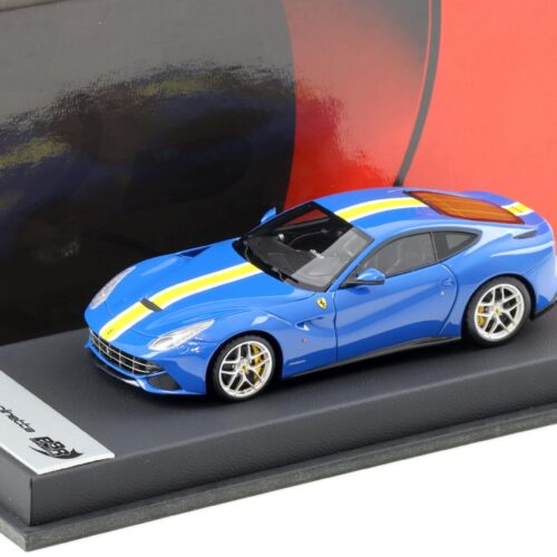 1:43 BBR Ferrari F12 Berlinetta Azzurro Dino/ yellow stripe - Limited 20 pcs.