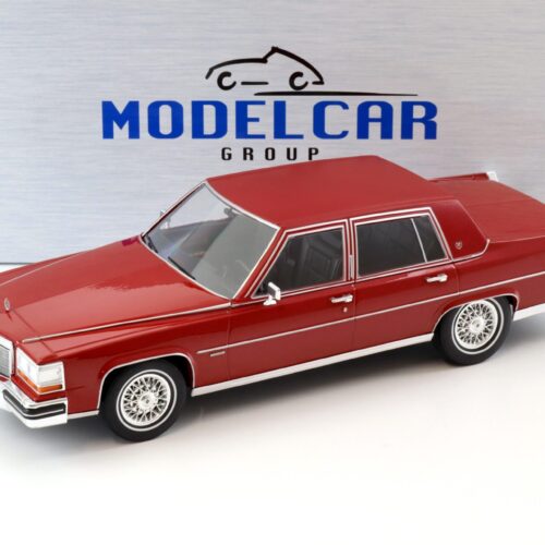 1:18 MCG 1982 Cadillac Fleetwood Brougham dark red metallic