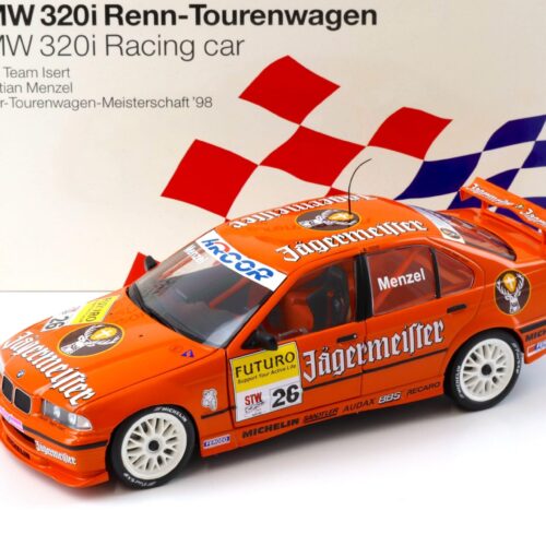 1:18 UT Models BMW 320i E36 STW 1998 Jägermeister Menzel #26 DEALER VERSION