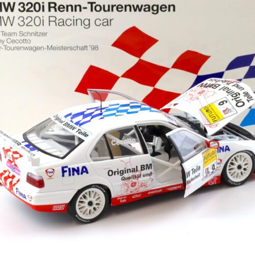 1:18 UT Models BMW 320i E36 STW 1998 Team Schnitzer #9 Cecotto DEALER VERSION