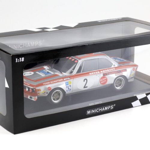 1:18 Minichamps BMW 2800 CS Team Schnitzer-Motul #2 Winners GP Nürburgring 1972