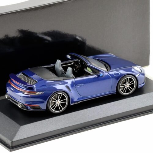 1:43 Minichamps Porsche 911 992 Turbo S Cabriolet 2020 Enzian blue metallic