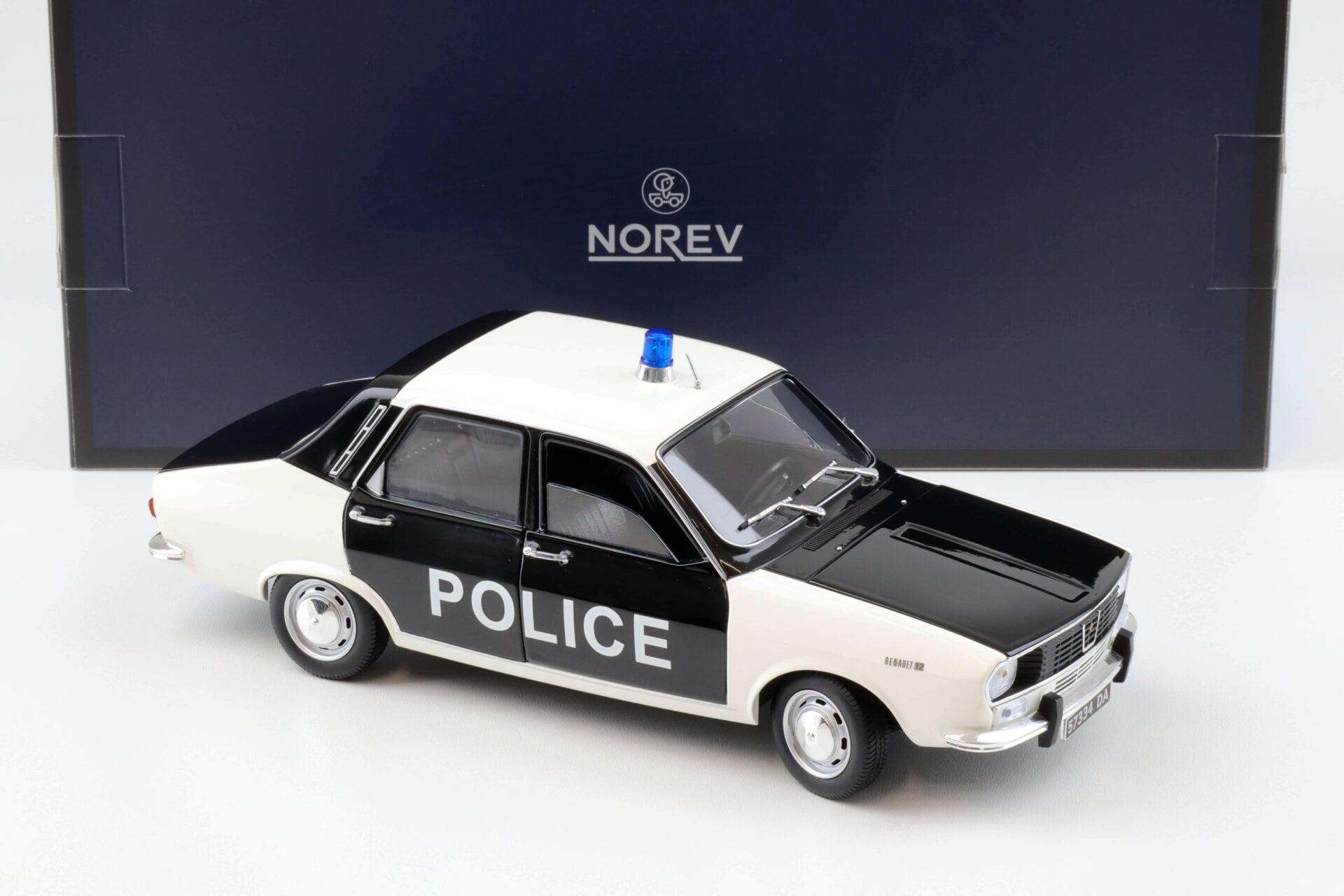 1:18 Norev Renault 12 Police 1973 white/ black - Limited 250 pcs.