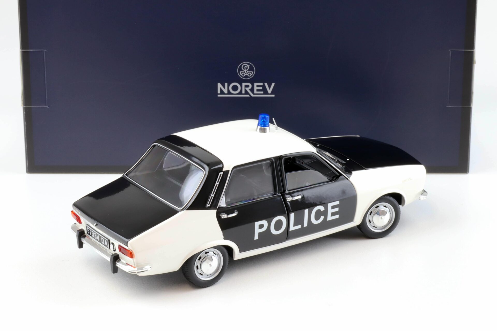 1:18 Norev Renault 12 Police 1973 white/ black - Limited 250 pcs.