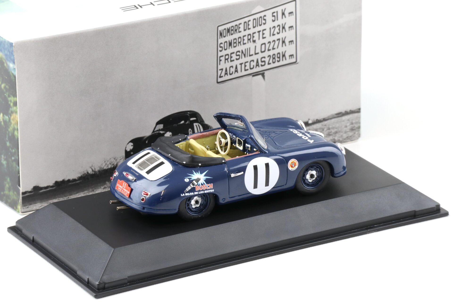 1:43 Spark Porsche 356 1500S Cabriolet Carrera Panamericana 1952 #11 MAP Porsche Museum