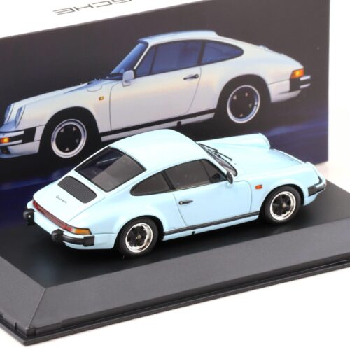 1:43 Spark Porsche 911 Carrera 3.2 Coupe Glacier blue 1984 MAP Porsche Museum