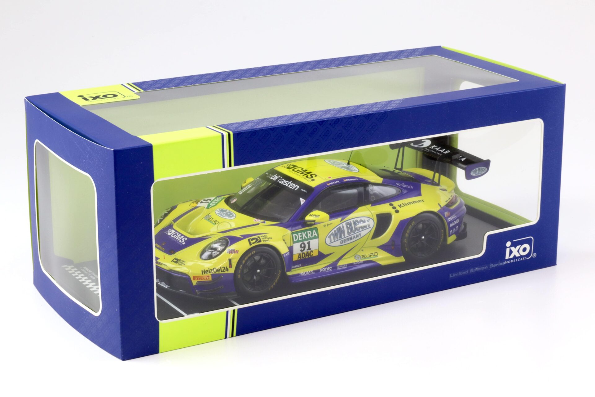 1:18 IXO Porsche 911 992 GT3 R ADAC GT Masters 2023 #91 Gehrsitz/ Müller Twin Busch
