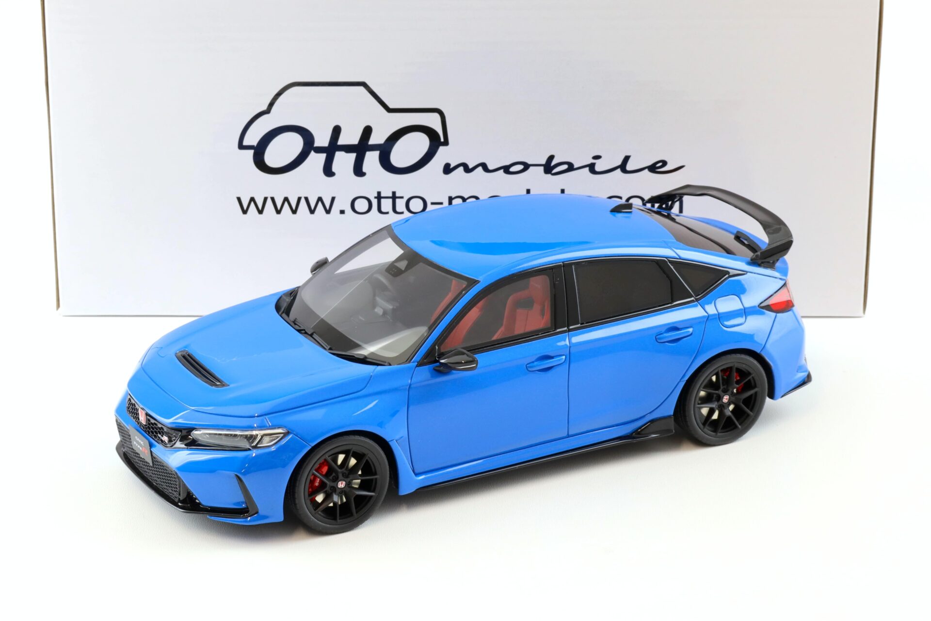 1:18 OTTO mobile OT1093 Honda Civic Type R Racing Boost 2022 blue pearl